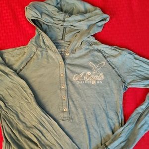 American Eagle long sleeved, hooded Tee